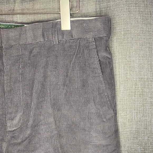 adjust a band expandable corduroy pants trousers Size 36 Gray & Brown (2 Pairs) - Picture 3 of 15